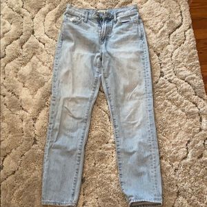 Madewell high rise light blue jeans